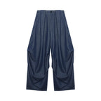 Loose Casual Wide-Leg Drapey Jeans