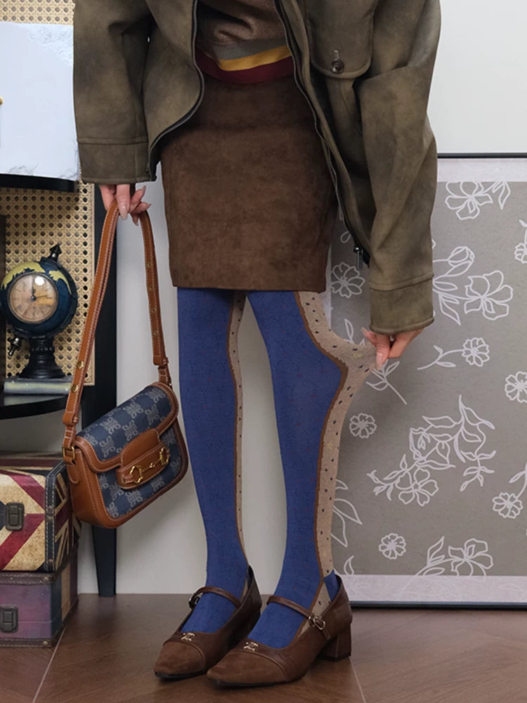 Vintage Old Money Winter Tights