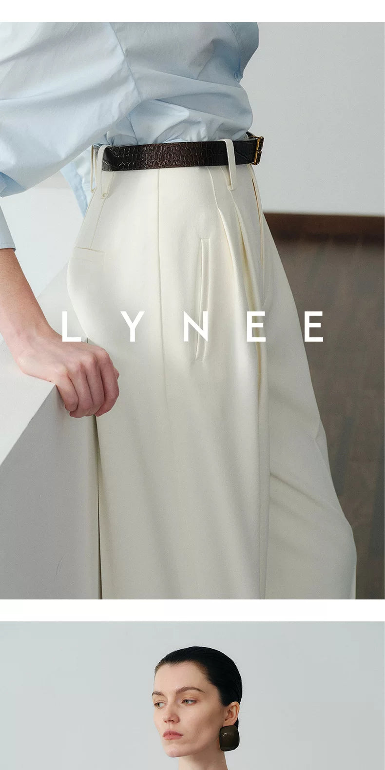 Wide-Leg Tailored Pants