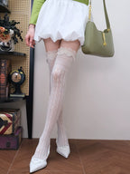 Luxury Lace Victorian Over-the-Knee Socks