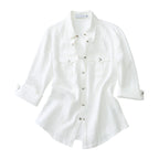 Italian Vintage Slim-Fit Waist-Cinching Safari Shirt