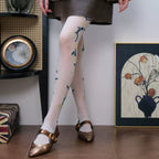 French Art-Inspired Stretch Tights