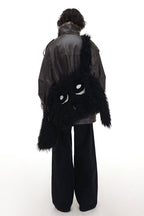 Cute Plush Dog Crossbody Bag – Soft Towel Embroidery, Minimalist & Practical