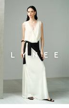 Elegant Satin Fishtail Skirt