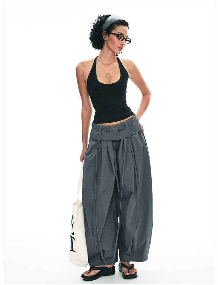 Summer Loose Wide-Leg Balloon Pants