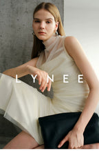 Ruched Mesh Sleeveless Top