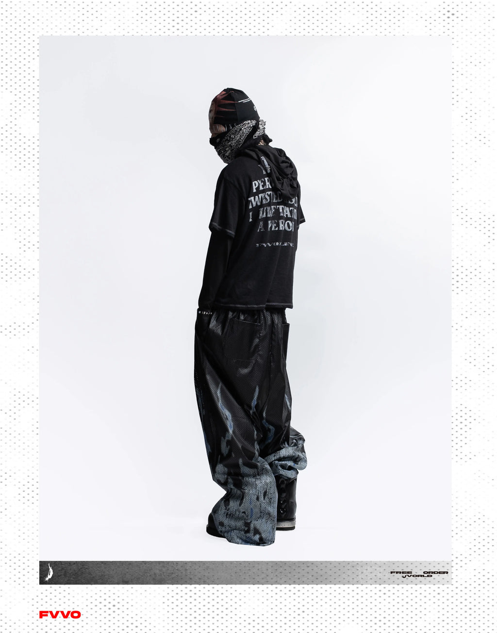 FVVO Slogan Graphic Ringer Tee