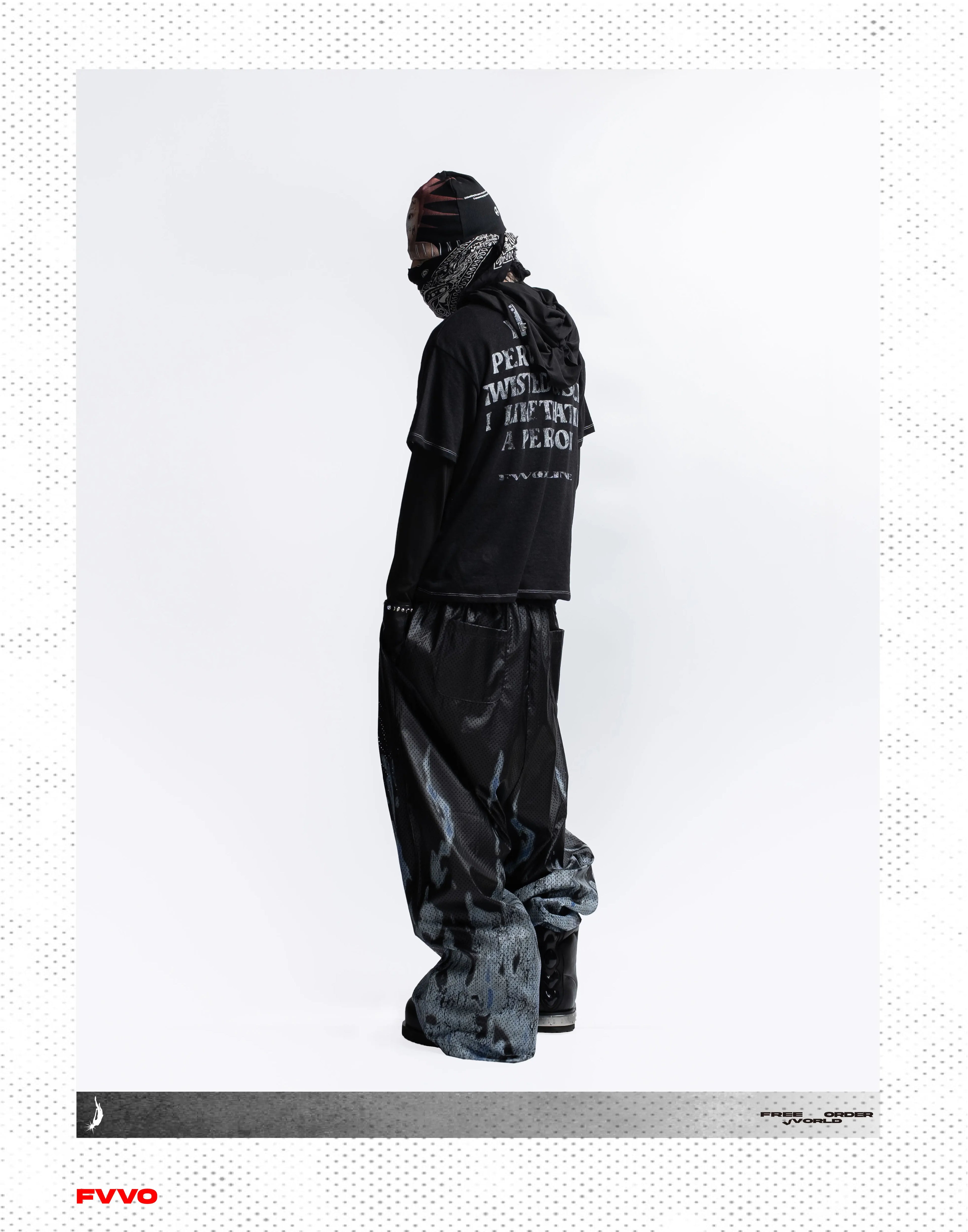 FVVO Slogan Graphic Ringer Tee