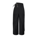 Vintage High-Waist Tulip-Silhouette Wide-Leg Pants