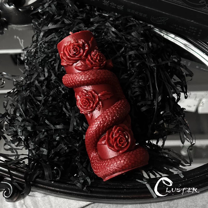Gothic Snake & Rose Scented Candle