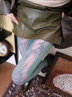 Green & Purple Reversible Tights