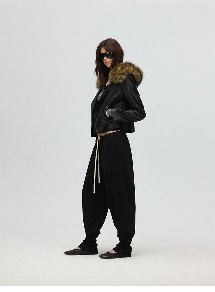 Relaxed Drawstring Jogger Sweatpants