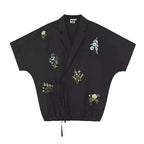 Botanical Embroidered Oversized Shirt