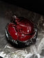 Gothic Red & Black Skull Ashtray