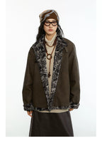 Melange Shearling Jacket – Winter Padded Coat