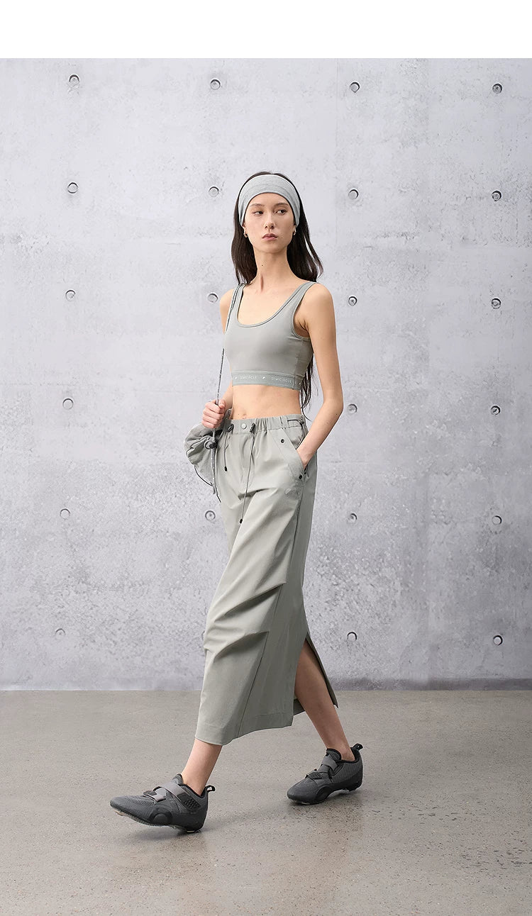 Loose Casual Outdoor Pleated Functional Straight Skirt