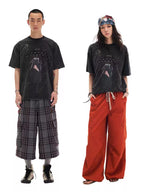 Alien UFO Pig Graphic Short Sleeve T-Shirt
