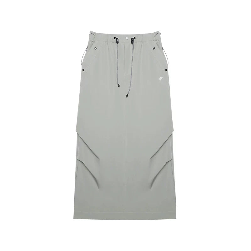 Loose Casual Outdoor Pleated Functional Straight Skirt