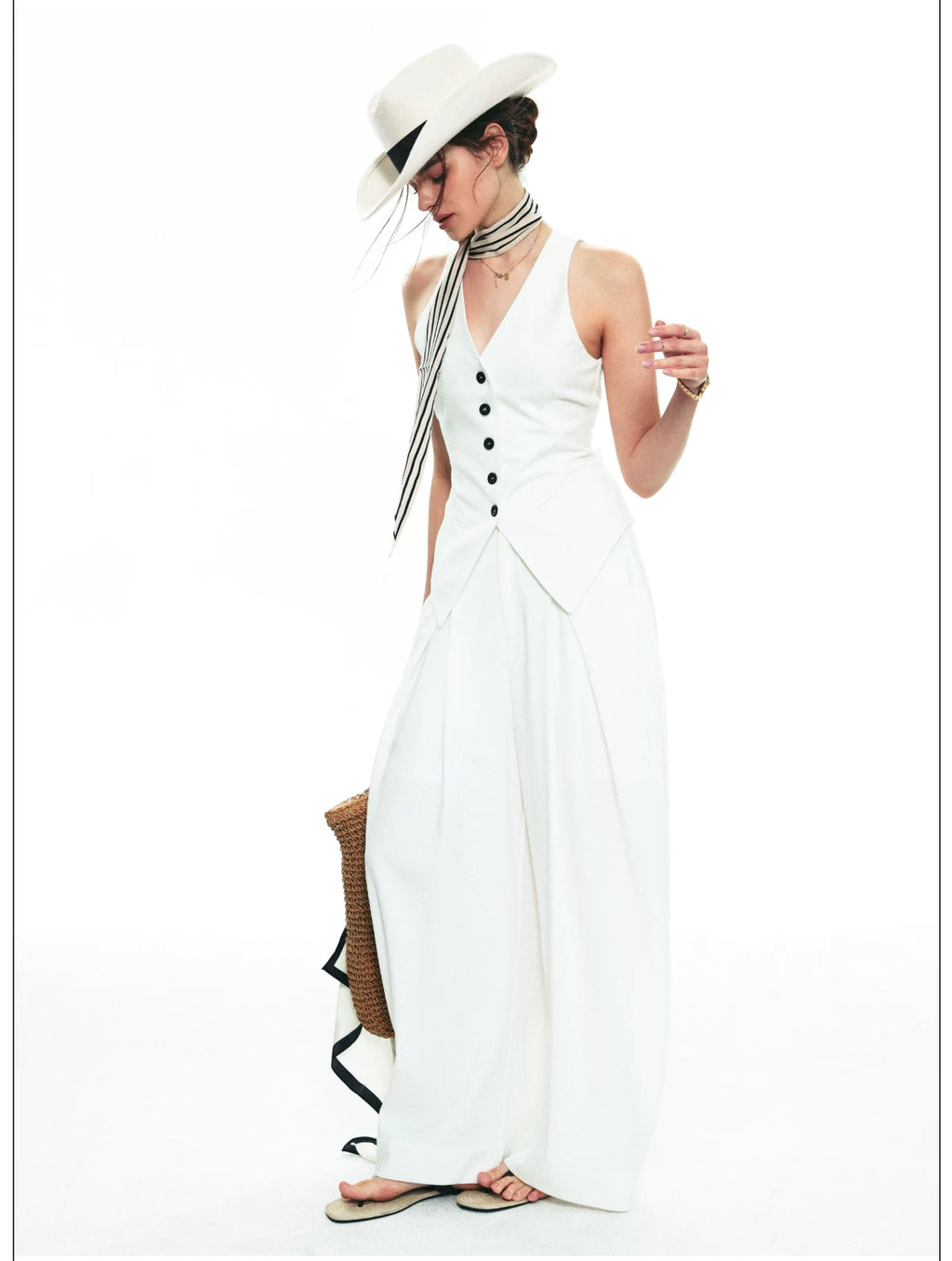 French-Inspired Designer Pants Set