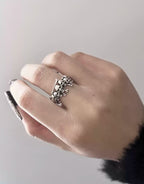 Vintage Skull Silver-Plated Ring