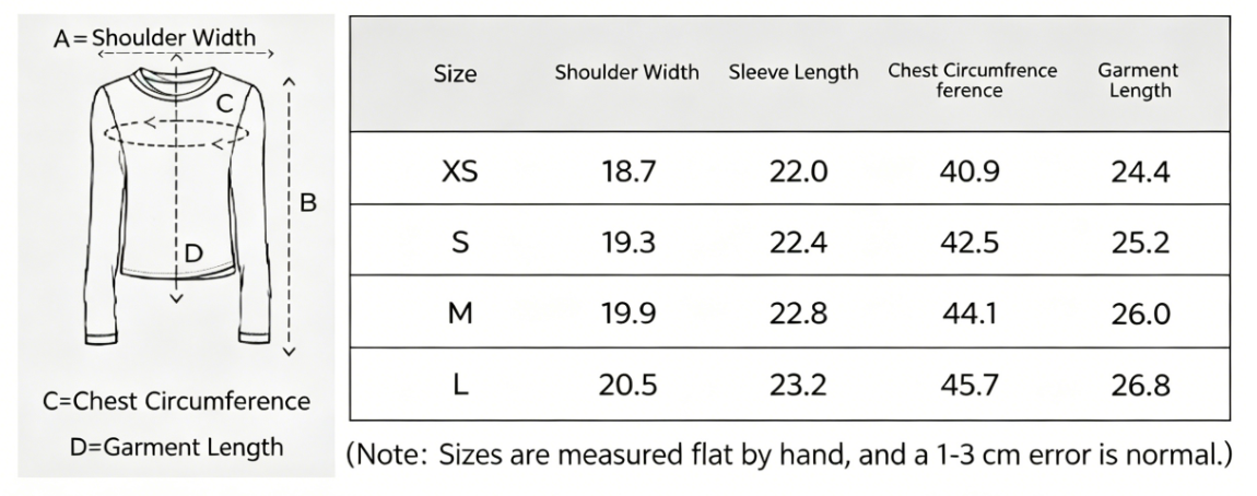 Semi-Sheer Printed Fitted Knit Long Sleeve T-Shirt