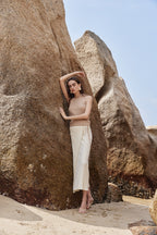 Timeless Capsule Wool-Blend Tie-Neck Knit Tank Top