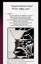 Serpent Martini Glass