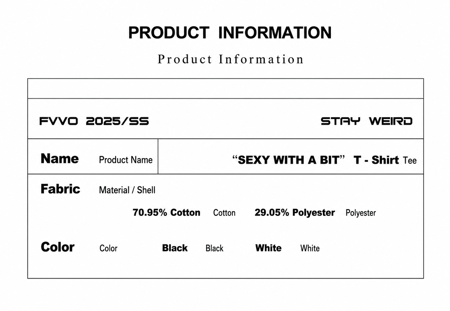 FVVO “SEXY WITH A BIT” DTG Printed T-Shirt