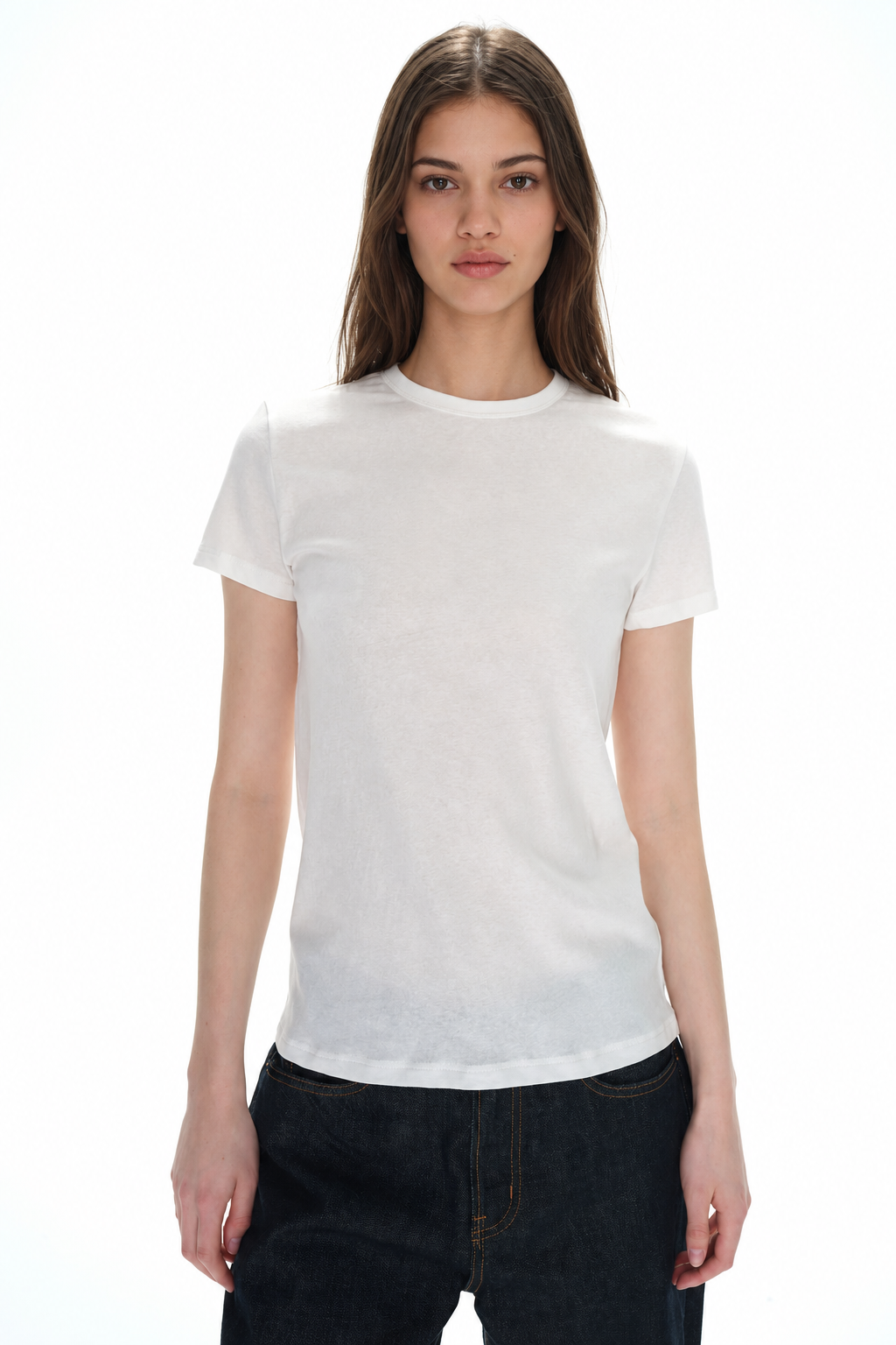 Lightweight Slub Cotton Slim-Fit Casual T-Shirt