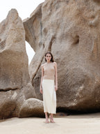 Timeless Capsule Wool-Blend Tie-Neck Knit Tank Top
