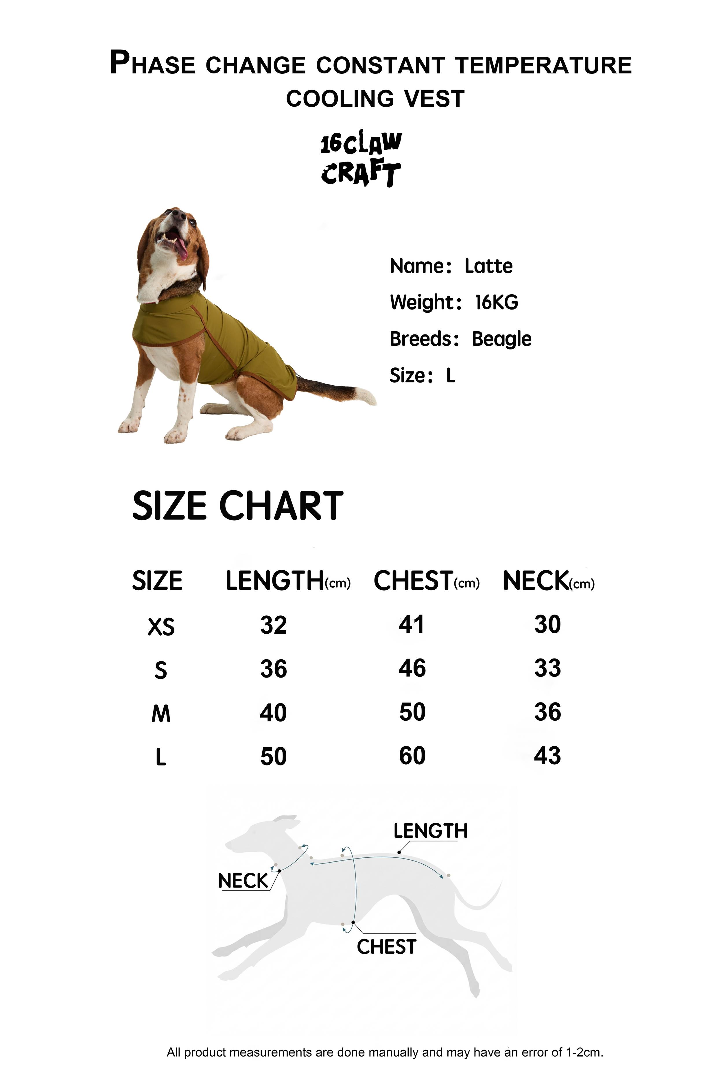 16 CLAW CRAFT - Phase change constant temperature cooling vest